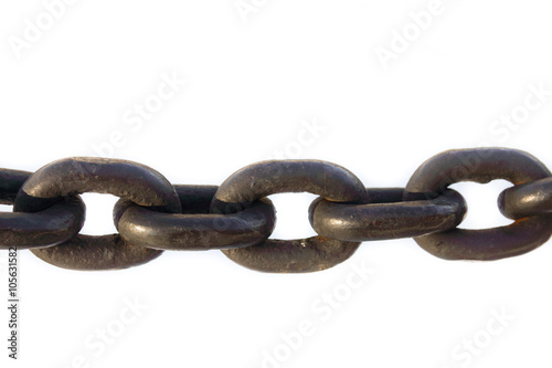 chain on a white background
