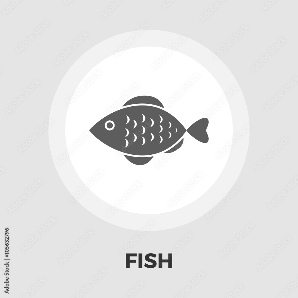 Fish Line Icon Fish Line Icon