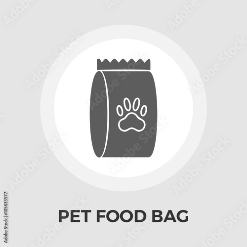 Pet Food Bag Flat Icon