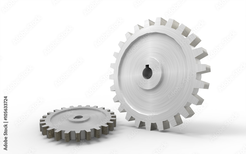 Gear isolated Concept on white background Gear isolated Concept on white background