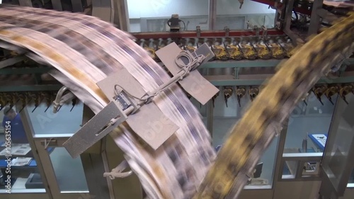 Look at the printing process in printing house locating in Czech republic. Different machines, printers and rotaries.