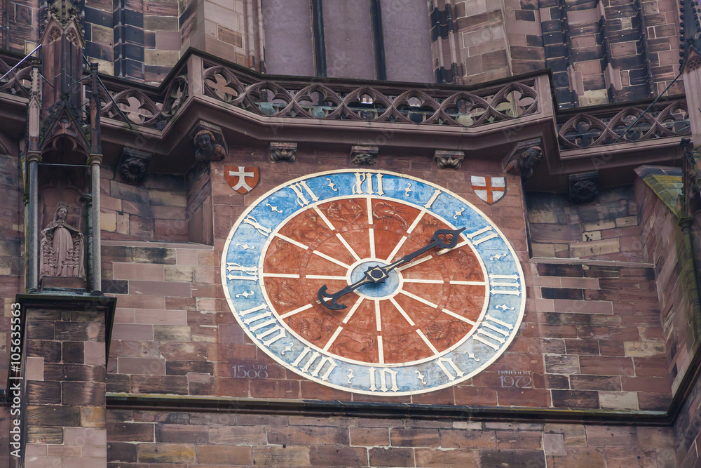 Details of Freiburg Munster Cathedral, Freiburg im Breisgau city