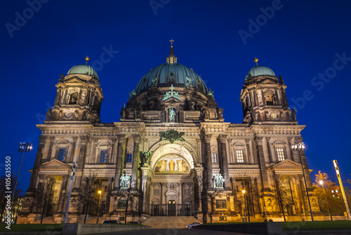 Evening view of Berlin Cathedral (Berliner Dom), Berlin, Germany