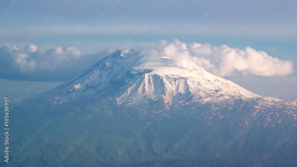 Timelapse of the snowcapped legendary Ararat mountain, symbol of Armenia Timelapse of the snowcapped legendary Ararat mountain, symbol of Armenia