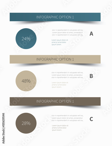 infographic background wall / vector presentation object template for modern presentation in brown and blue