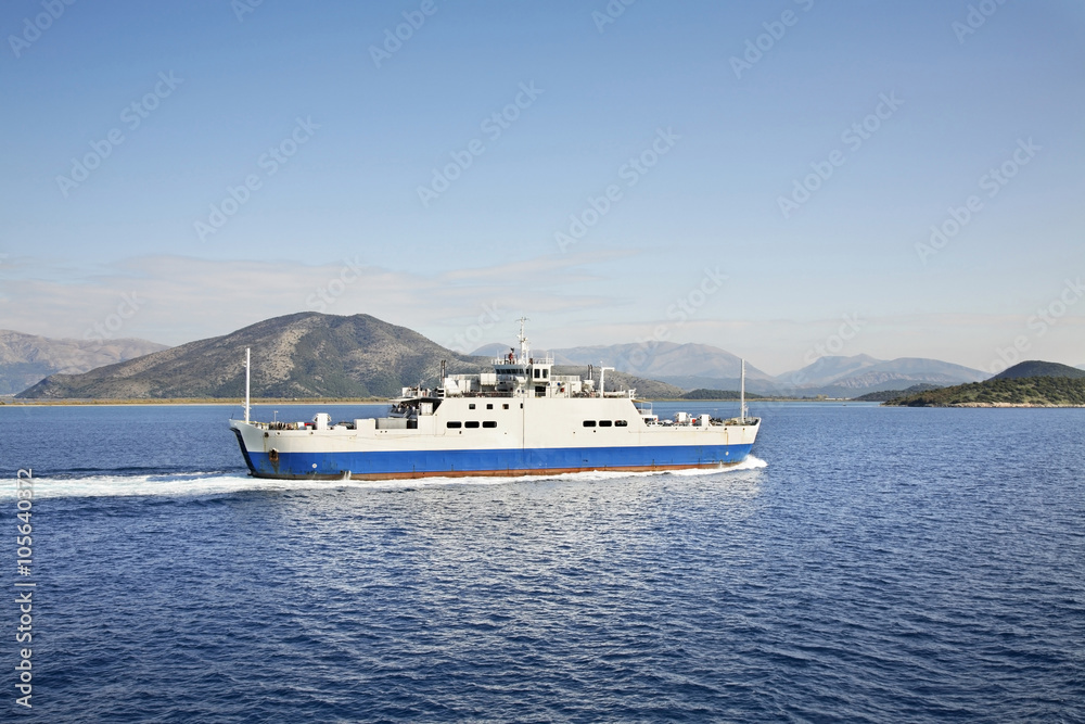 Ferry from Corfu to Igoumenitsa. Greece 