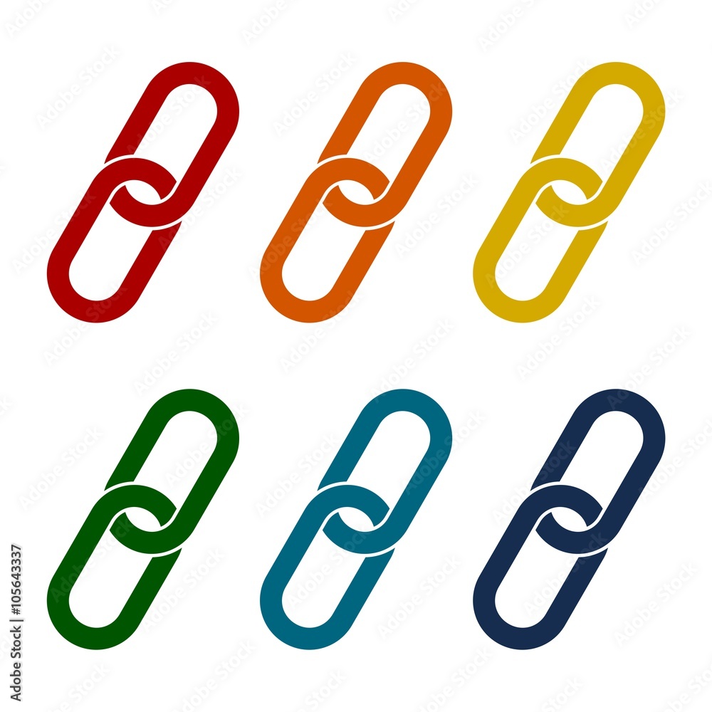 Link icons set Link icons set