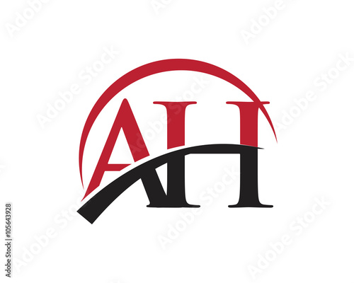 AH red letter logo swoosh