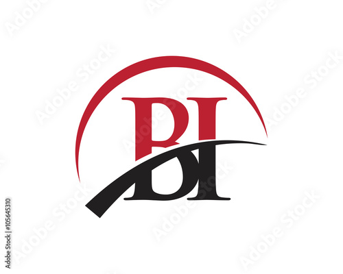 BI red letter logo swoosh