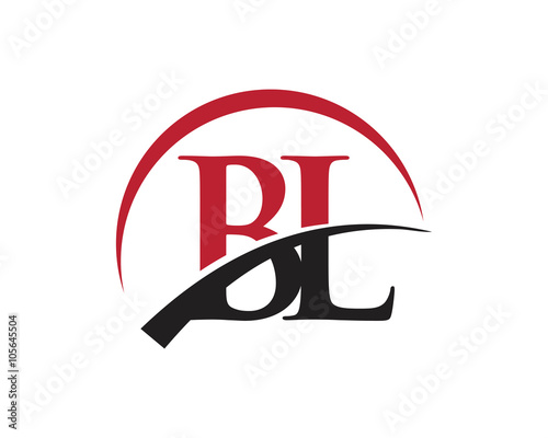 BL red letter logo swoosh