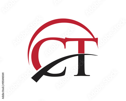 CT red letter logo swoosh