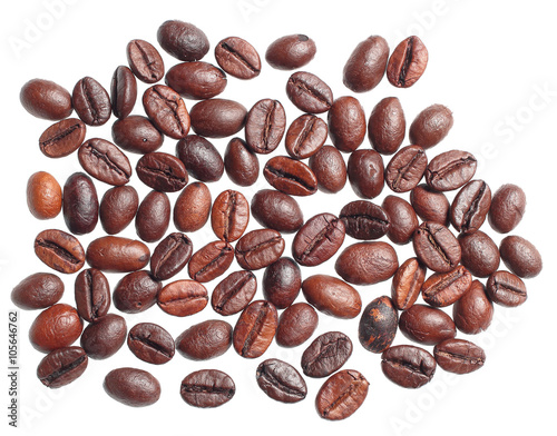 caffè su fondo trasparente 