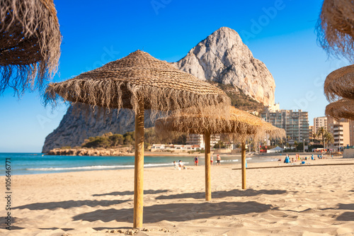 Costa Blanca typical view at Alicante province of Spain photo