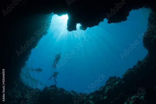 Blue Hole Underwater