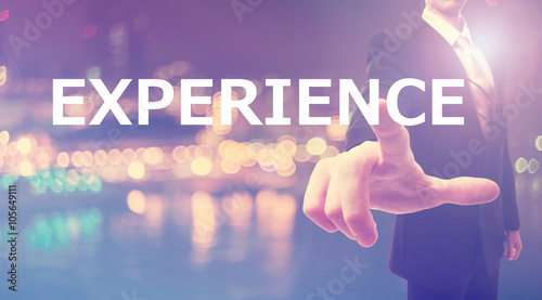 Experience concept with businessman