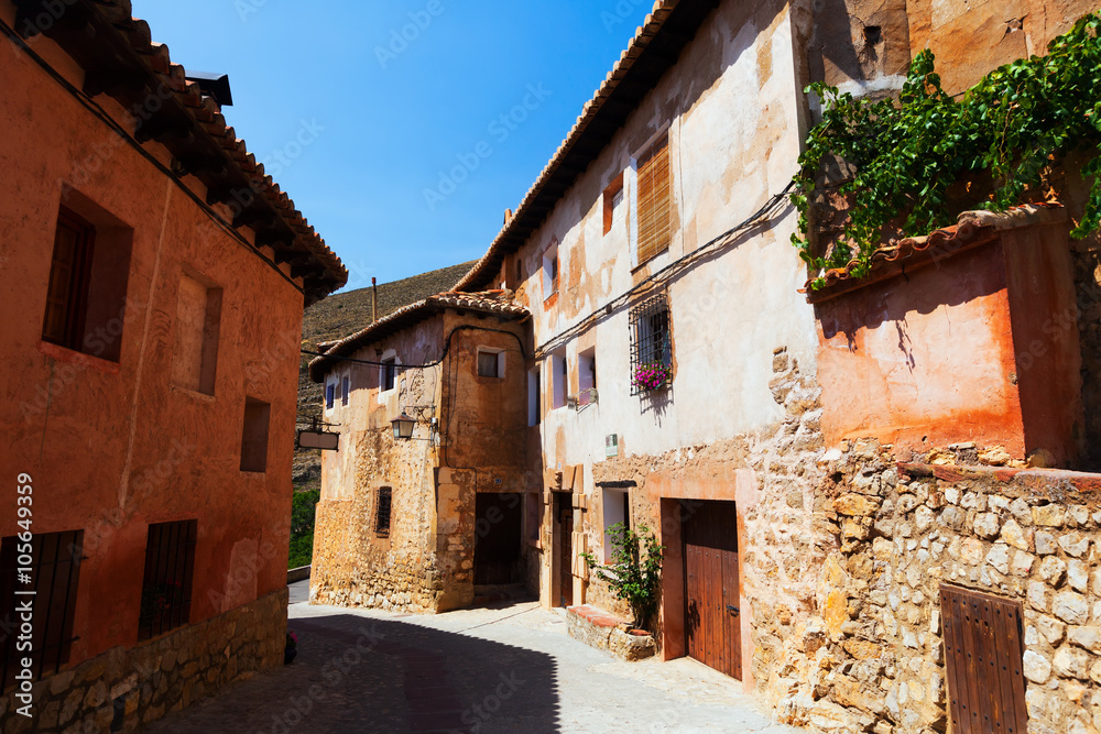  ordinary street of spanish town.  Albarracin