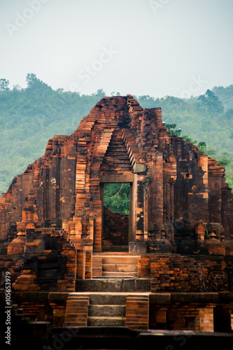 My Son, Ancient Hindu tamples of Cham culture in Vietnam near the cities of Hoi An and Da Nang. photo