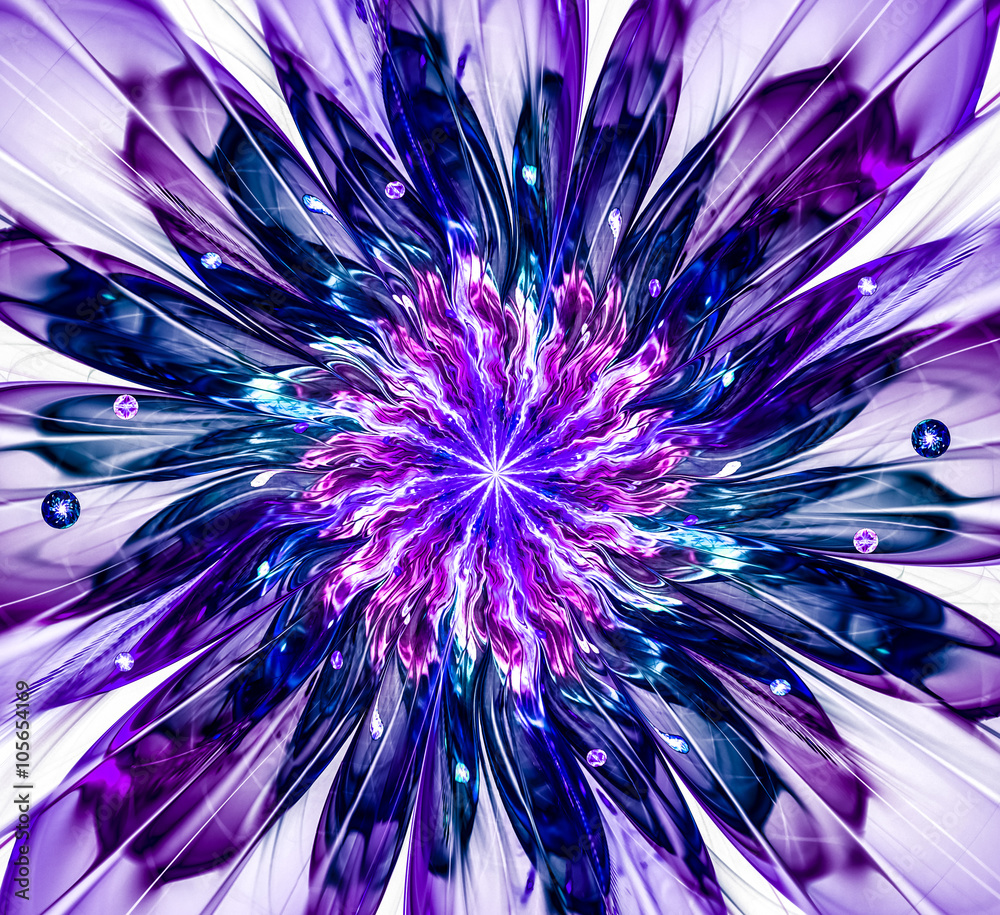 Macro closeup of fractal flower, digital artwork for creative graphic design Macro closeup of fractal flower, digital artwork for creative graphic design