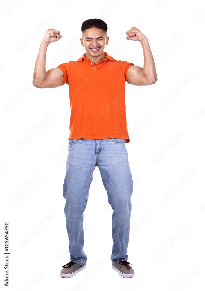 cheerful handsome casual man cheerful handsome casual man