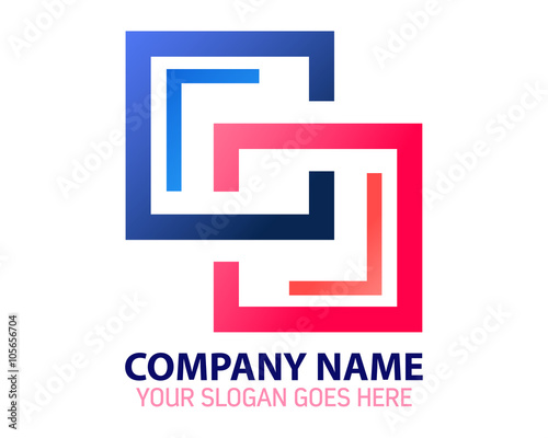 Abstract Frames Vector Logo Icon Template