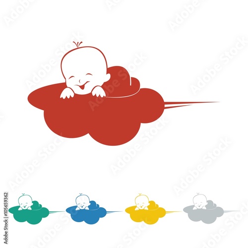 baby logo icon Vector