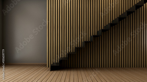 Simple of Stairs - 3D render