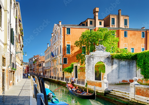 Scenic view of the Rio Marin Canal in Venice  Italy