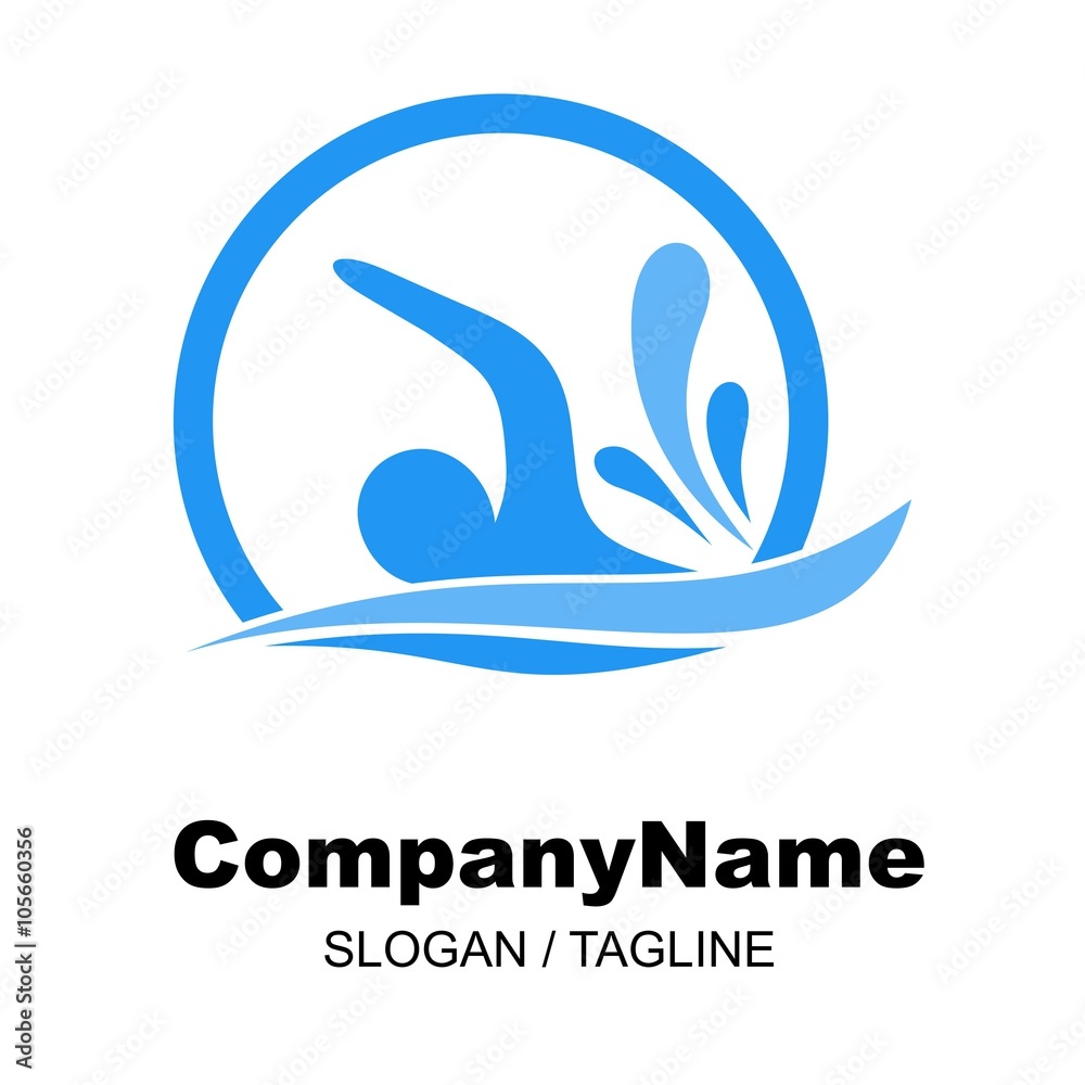 Fototapeta premium water sport logo icon Vector