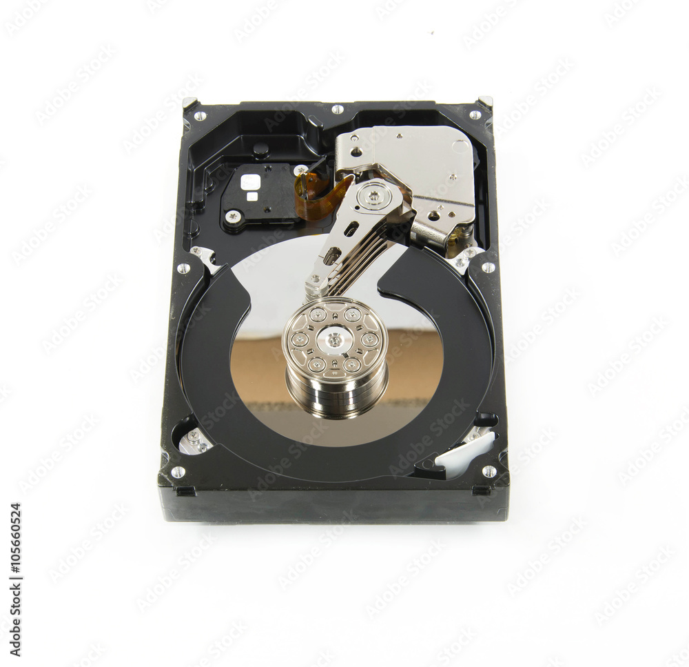 Hard disk drive (HDD) isolate on white background Hard disk drive (HDD) isolate on white background