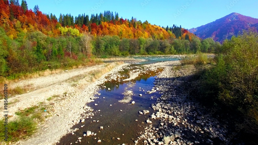 Aerial view of autumn Carpathians mountains Aerial view of autumn Carpathians mountains