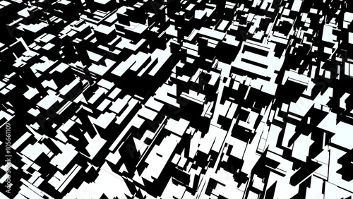 Abstract futuristic structure / 3D render