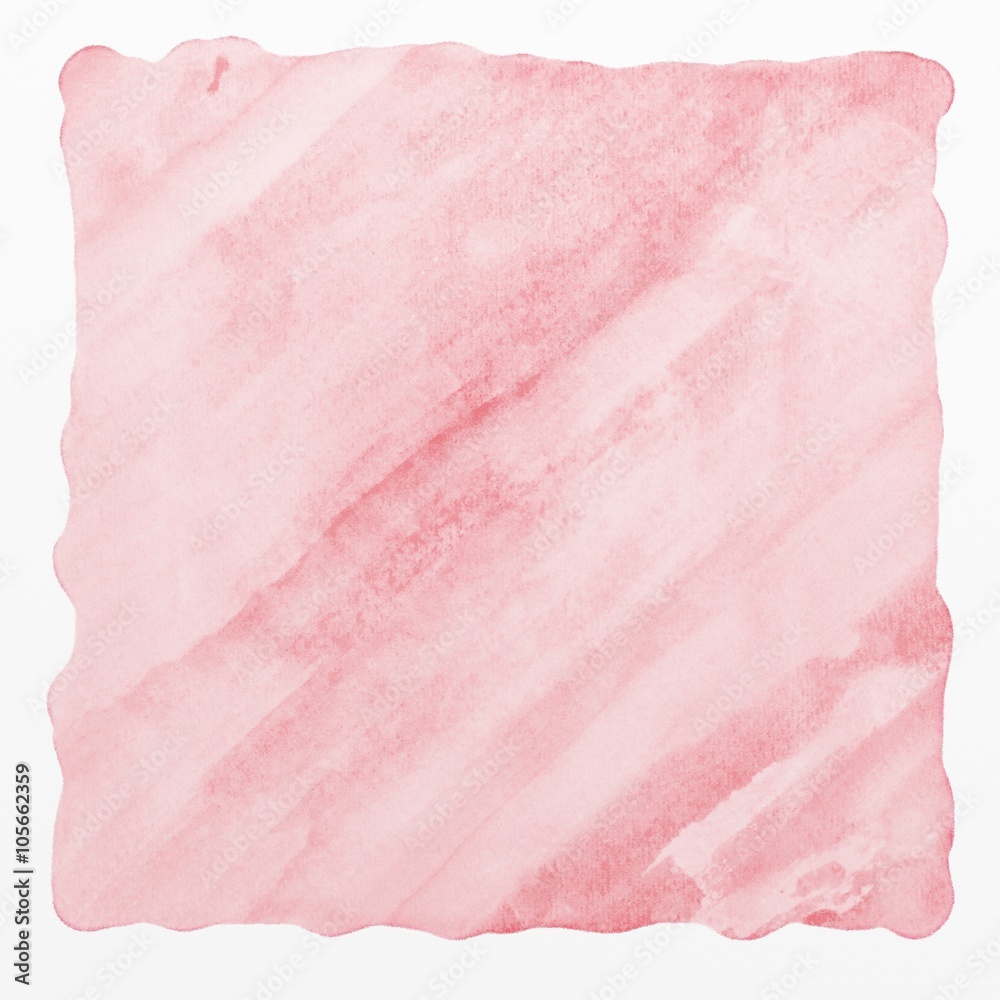 Fototapeta premium watercolor background paper texture with abstract diagonal lines and streaks, square blotch of paint