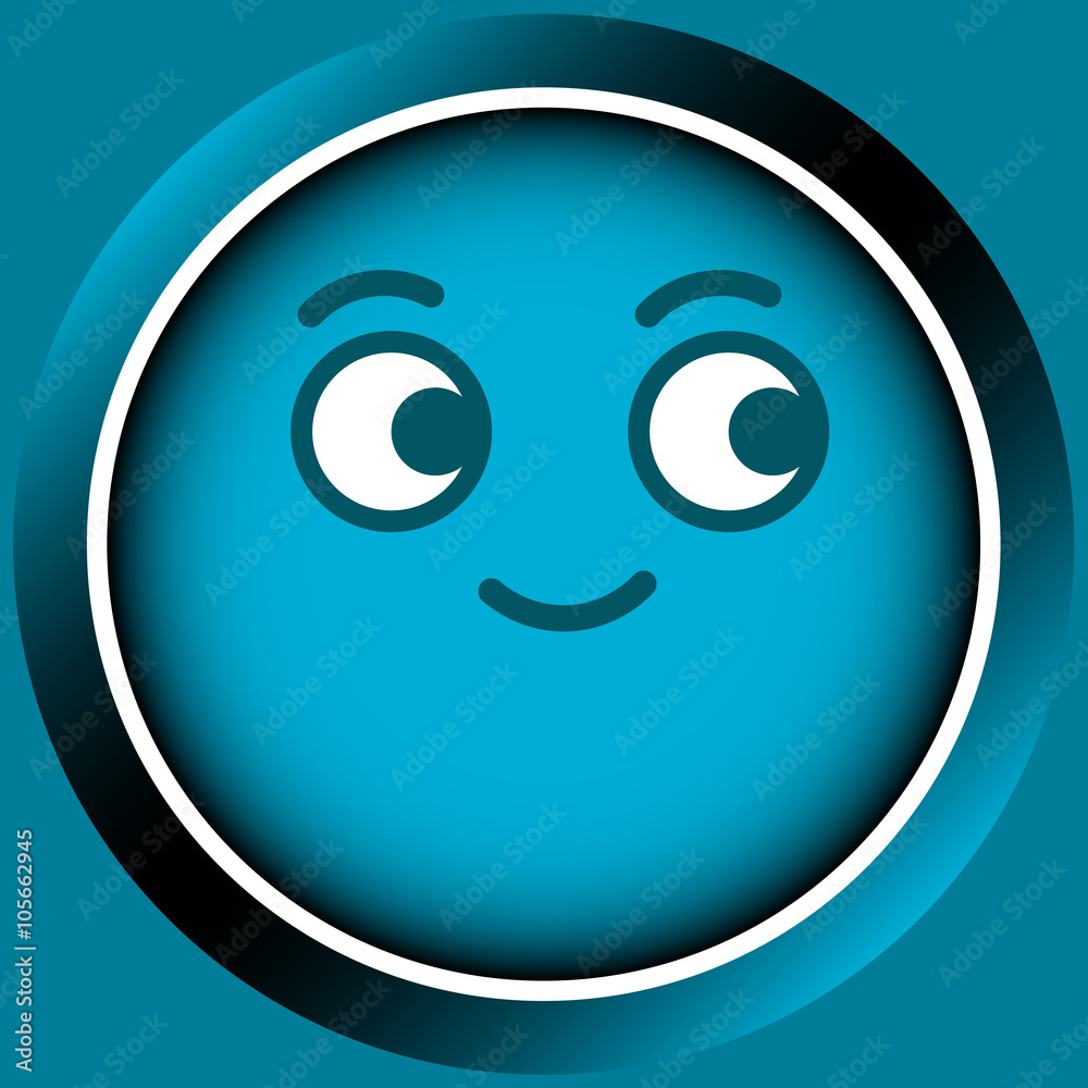 Fototapeta premium Icon smile face