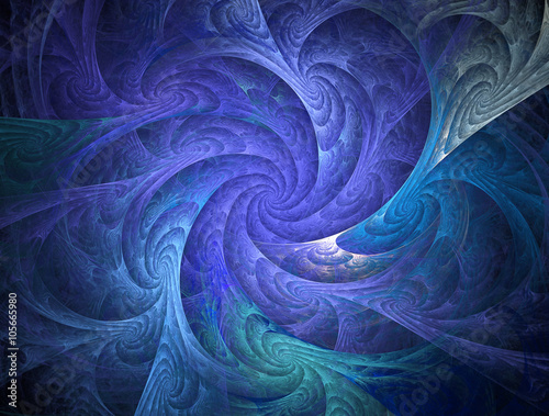 Magic whirlwind in glamorous shades . Abstract fractal image