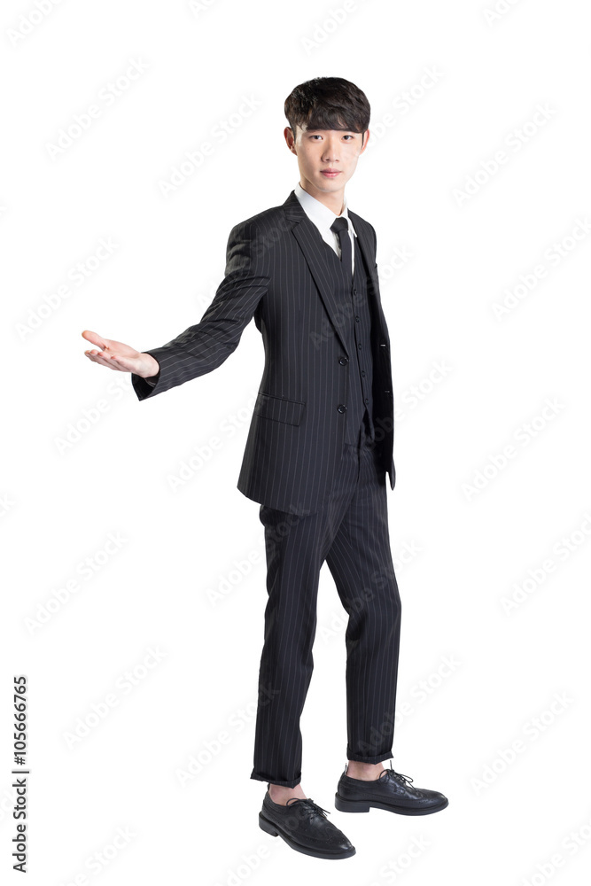 isolated young asian businessman on white background isolated young asian businessman on white background