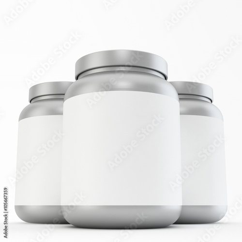 Bottle mock up on white background