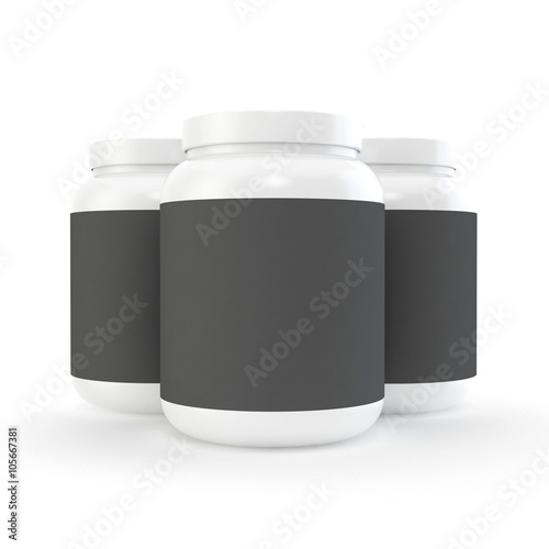 Bottle mock up on white background