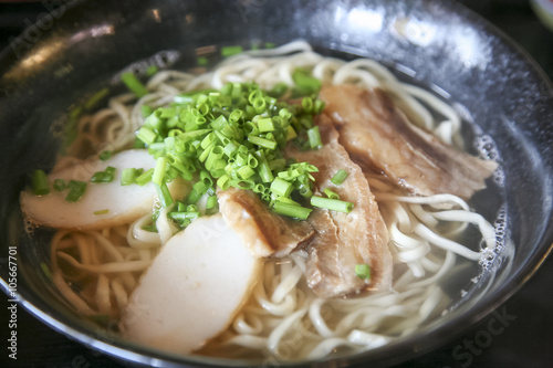 Soki soba, food form Okinawa, Japan photo