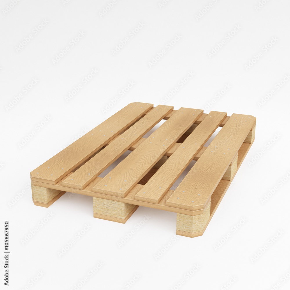 euro pallet isolated on white background euro pallet isolated on white background