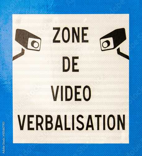 panneau de vidéo verbalisation photo