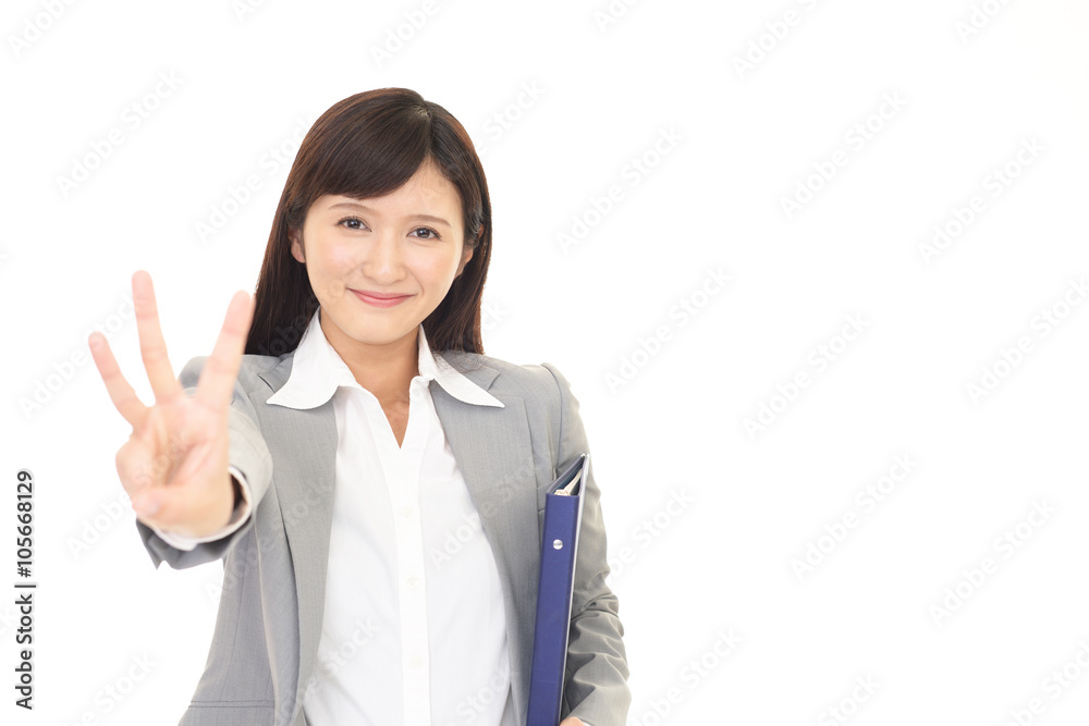 笑顔の女性 笑顔の女性