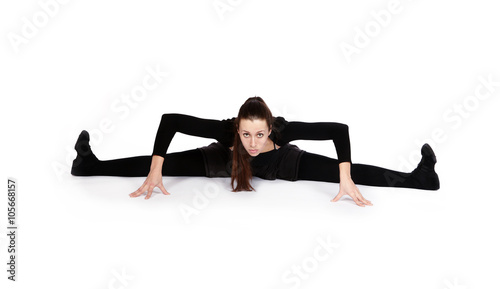 Dancer in black clothes