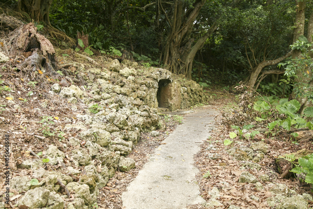 Ozato Castle, Shimashi Ozato Gusuku in Okinawa. Ozato Castle, Shimashi Ozato Gusuku in Okinawa.