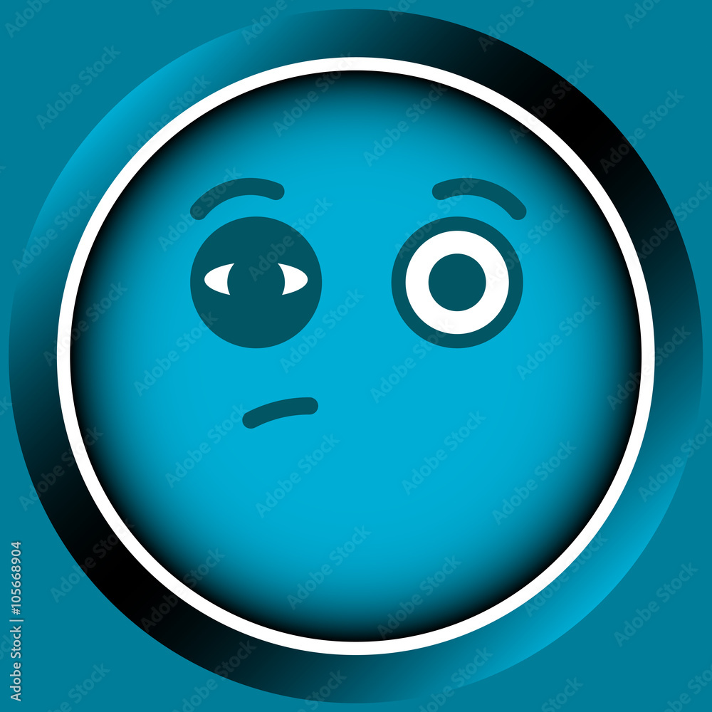 Icon face with bruise Icon face with bruise