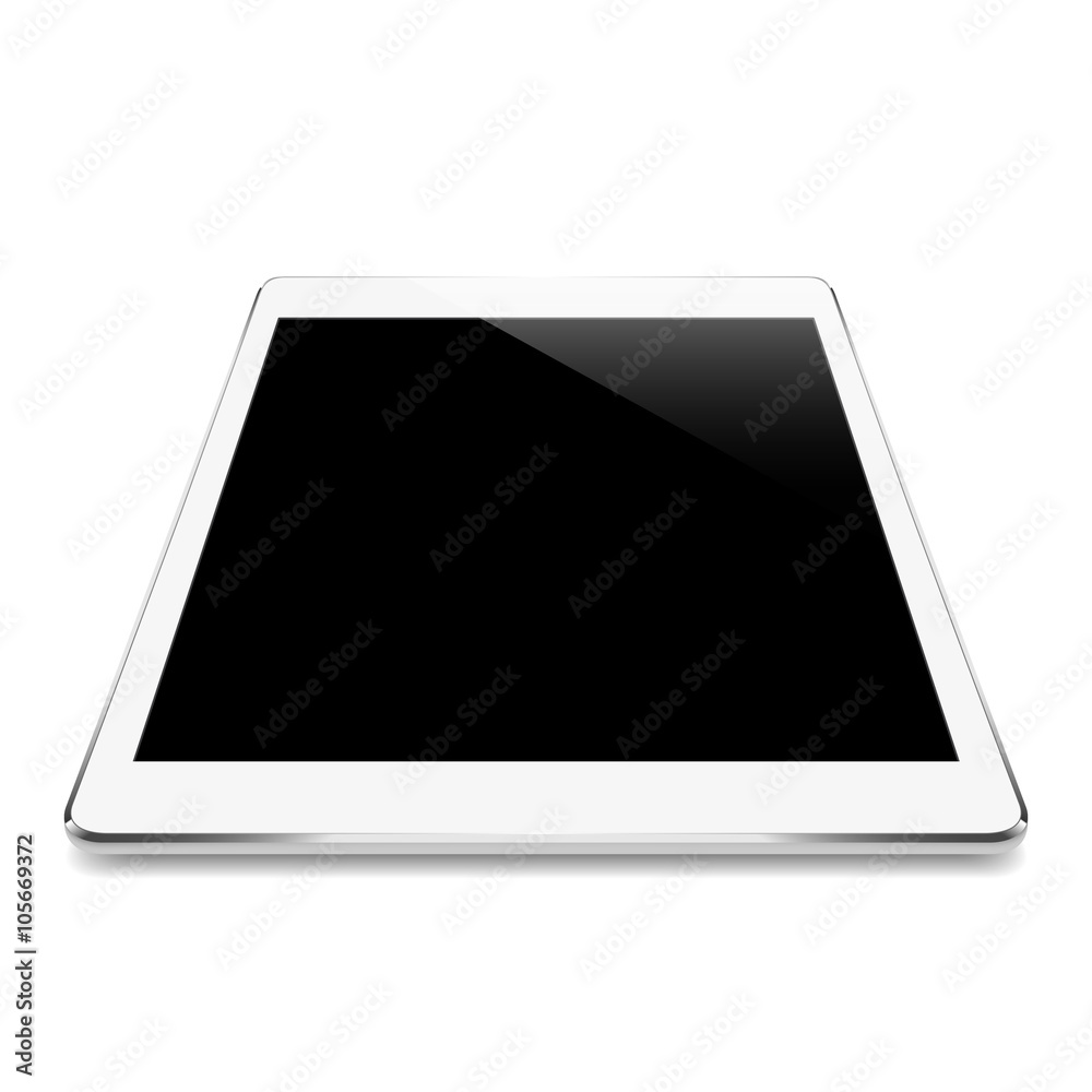 mock up white tablet isolated on white vector design mock up white tablet isolated on white vector design