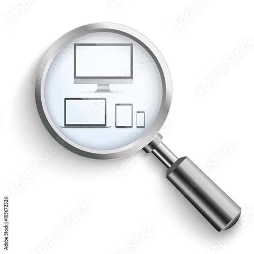 PC Notebook Tablet Smartphone Loupe