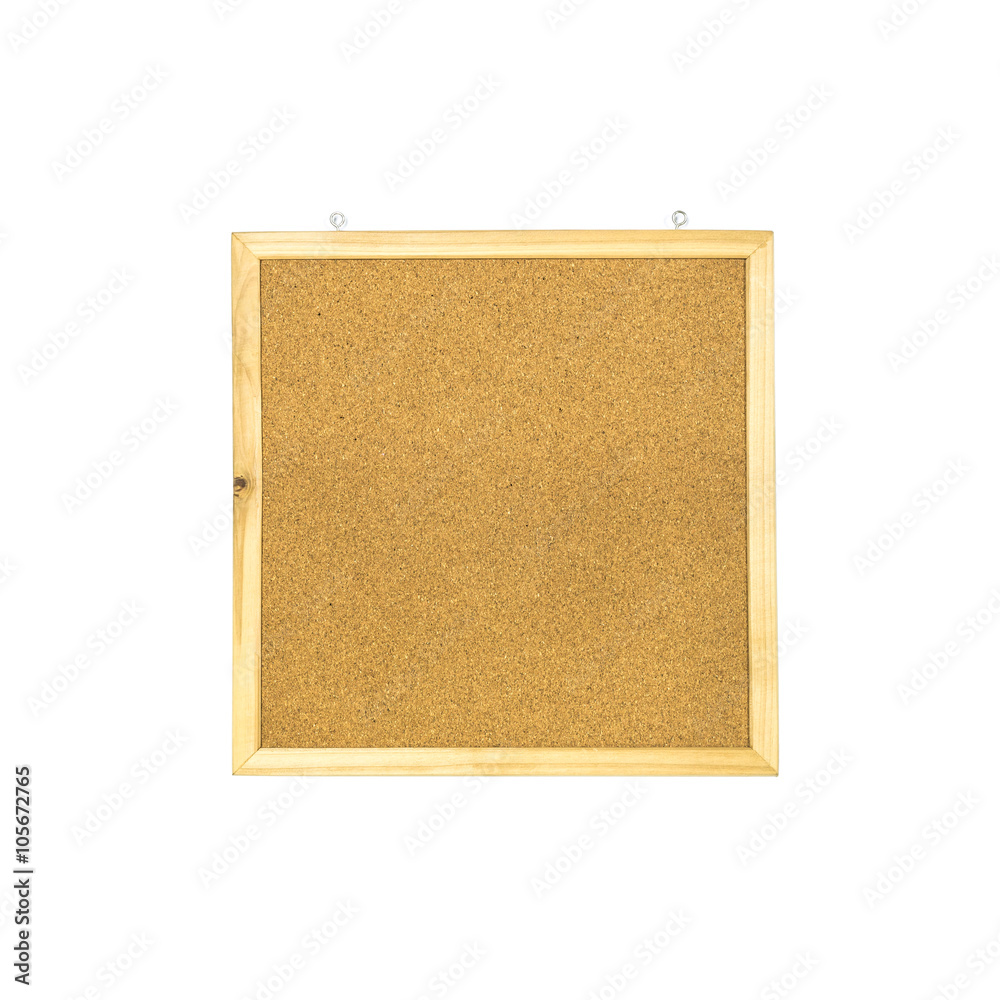 Closeup brown cork board isolated on white background Closeup brown cork board isolated on white background