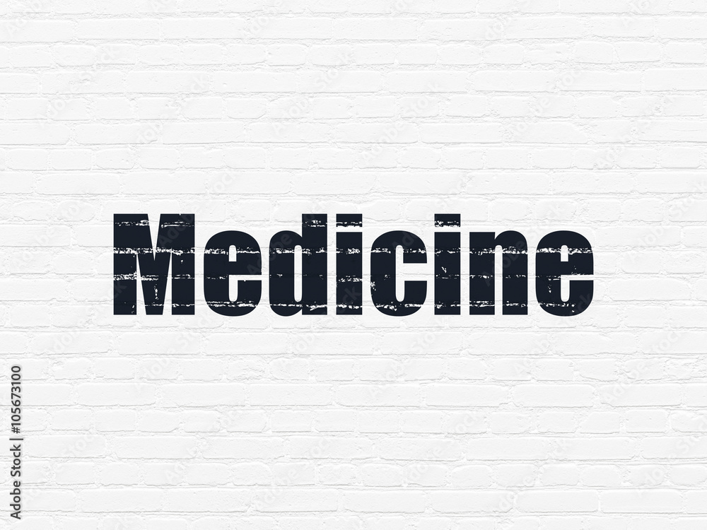 Healthcare concept: Medicine on wall background