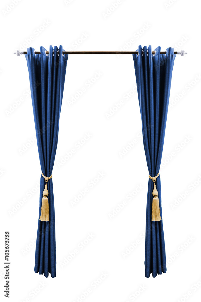 Luxury curtain isolated. Luxury curtain isolated.