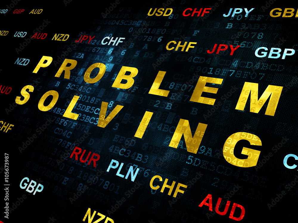 Business concept: Problem Solving on Digital background Business concept: Problem Solving on Digital background